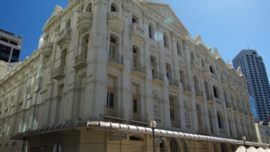 His Majesty's Theatre Perth, the restored 1904 Edwardian opera house on Hay Street, with the original facade preserved.